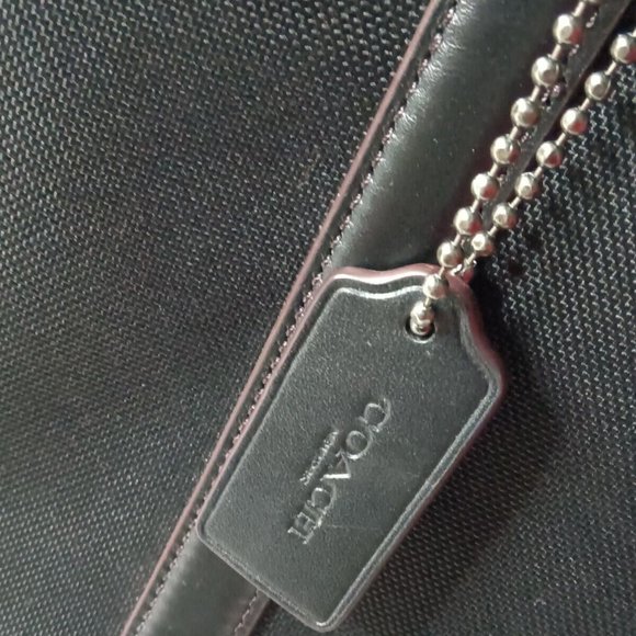 Coach Men's Metropolitan Slim Briefcase 23808 Black Retail $395 - Picture 6 of 9